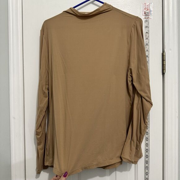 SKIMS KIM K Basics Layering Fits Everybody Turtleneck Ochre Plus Size 4X - Picture 4 of 6